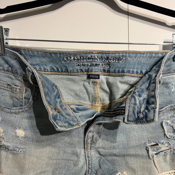 Denim Jean shorts with lace - Picture 3 of 4